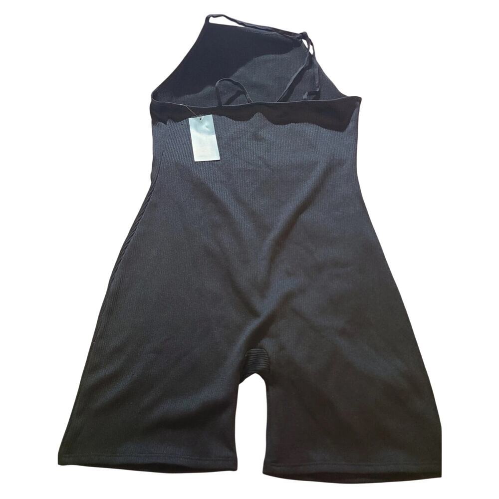 Women's Seamless Sleeveless Romper Wild Fable Black Size XS - Picture 3 of 5